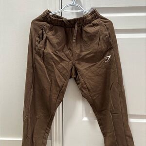 Gymshark Brown Men's Joggers with Logo
